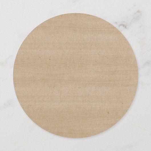 ブラウン結婚ウッドの駆け出しディナモダン素朴ー メニュー (裏面)