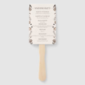 ブラウン結婚フローラテーマ ハンドファン (裏面)