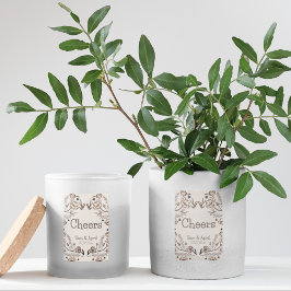 ブラウン結婚フローラテーマ フードラベル