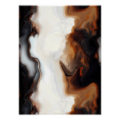 ブラウン絵を描流体の芸術 ポスター (正面)