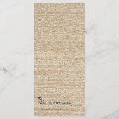 ブラウン縁どのメ結婚ニューのシーセル メニュー (裏面)