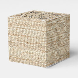 ブラウン縁どウィーブのシ結婚ーセル フェイバーボックス