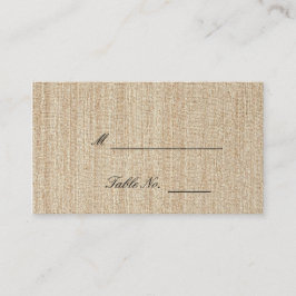 ブラウン縁どウィーブの座席表にシ結婚アセル プレイスカード