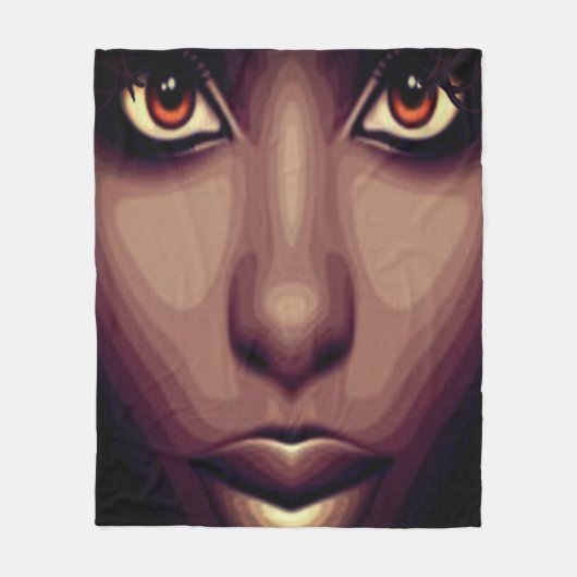 ブラウン美しい毛布 フリースブランケット (正面)