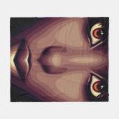 ブラウン美しい毛布 フリースブランケット (正面(横))