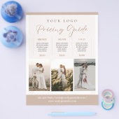 ブラウン美学ミニマエレガントリスト写真家 チラシ (シングル)