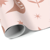 ブラウン自然ボーホムーンパターン ラッピングペーパー (ロールコーナー)