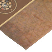 ブラウン航海のコン素朴パスデザイン テーブルクロス (アングル)