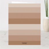 ブラウン色ストライプ色 カード (裏面)