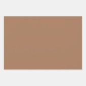 ブラウン色ストライプ色 ラッピングペーパーシート (正面3)