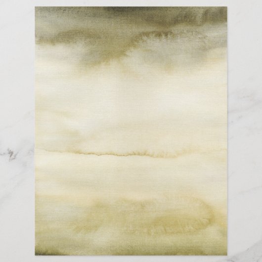 ブラウン葉ウォーターカラークラフト紙上のスケッチ (裏面)