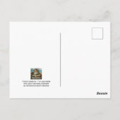 ブラウン虎猫キッテン&ドラゴンフライウォーターカラーアート ポストカード (裏面)