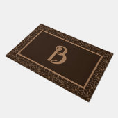 ブラウン装飾カスタムデザイン ドアマット (アングル)