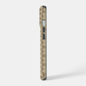 ブラウン装飾トライアングルパターン iPhone 15ケース (左側面)