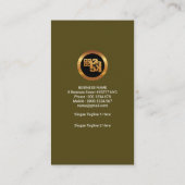 ブラウン財務番号簿記 名刺 (裏面)