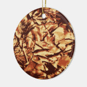 ブラウン迷彩柄の迷彩の贈り物,ハンターに セラミックオーナメント (左)