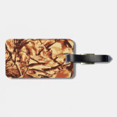 ブラウン迷彩柄の迷彩の贈り物，ハンターに ラゲッジタグ (裏面横)