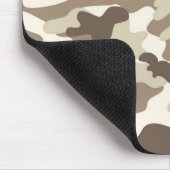 ブラウン迷彩柄デザイン マウスパッド (コーナー)
