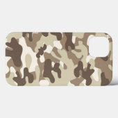 ブラウン迷彩柄デザイン Case-Mate iPhoneケース (裏面 (横))