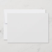 ブラウン迷彩柄&ボウハッピーバースデーカード 招待状 (裏面)