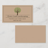 ブラウン造園ヤードガーデンサービス 名刺 (正面/裏面)
