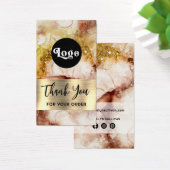 ブラウン金ゴールドグリッター水カラーパッケージの挿入 (デスク)