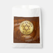 ブラウン金ゴールドチョコレートバー（ユダヤ教の）バル・ミツバーまたはバルミツワー フェイバーバッグ (正面)