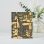 ブラウン金ゴールドトライバルムードクロス抽象芸術スクラップブックペーパー (スタンド正面)