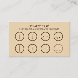 ブラウン金ゴールドロイヤリティ体ピアシング ロイヤリティカード