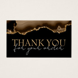 ブラウン金ゴールド感謝していアゲート割引カード