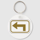 ブラウン離れアローのキーチェーン キーホルダー (裏面)