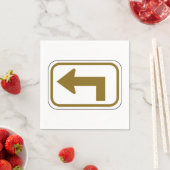 ブラウン離れアロー紙ナプキンス スタンダードカクテルナプキン (インサイチュ)