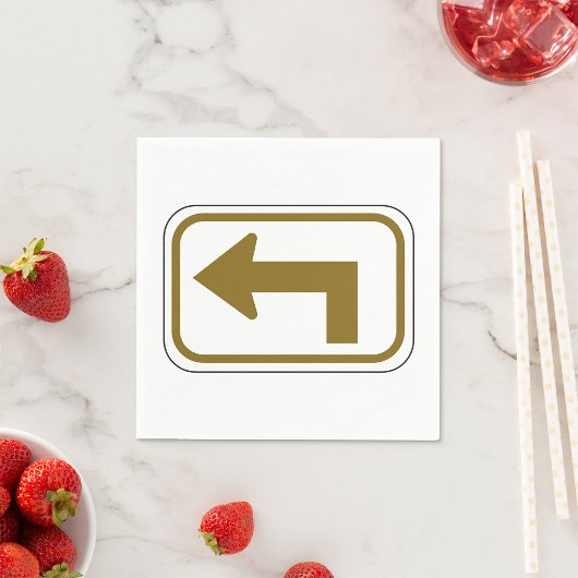 ブラウン離れアロー紙ナプキンス スタンダードカクテルナプキン