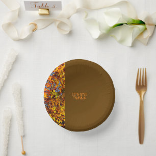 ブラウン離れサンクスギビング与え感謝していHAPPY ペーパーボウル