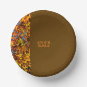 ブラウン離れサンクスギビング与え感謝していHAPPY ペーパーボウル (正面)