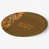 ブラウン離れファミリーギャザリング感謝していハッ与えズ ペーパープレート (アングル)