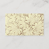 ブラウン離れ抽象芸術秋の結婚式座席表 プレイスカード (裏面)