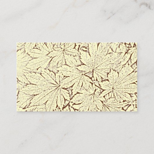 ブラウン離れ抽象芸術秋の結婚式座席表 プレイスカード (裏面)