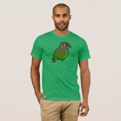 ブラウン頭のオウム Tシャツ (正面フル)