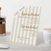 ブラウン2シグネチャードリンクズモックテールカクテルバー 台座サイン (インサイチュ)