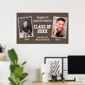 ブラウン2写真その後、卒業クラス20xx ポスター (ホームオフィス)