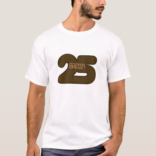 ブラウン25 Tシャツ (正面)