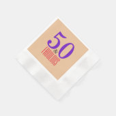 ブラウン50と素晴らしい誕生日 縁ありカクテルナプキン (角)