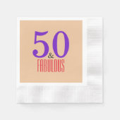 ブラウン50と素晴らしい誕生日 縁ありカクテルナプキン (正面)