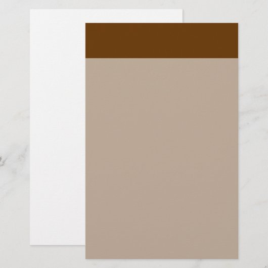 ブラウン663300 便箋 (正面/裏面)