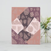 ブラウン アブストラクト スクラップブック ペーパー (スタンド正面)