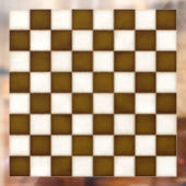 ブラウン&アンティークホワイトカスタムデカールサイズチェスボード ウィンドウサイン (シート2)