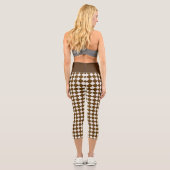 ブラウン&アンティークホワイトダイヤモンド カプリレギンス (裏面)