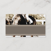 ブラウン·アンド·ホワイト·ショー·ホース 名刺 (裏面)