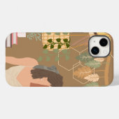 ブラウン・エステティック・ウーマン読書本 Case-Mate iPhoneケース (裏面 (横))